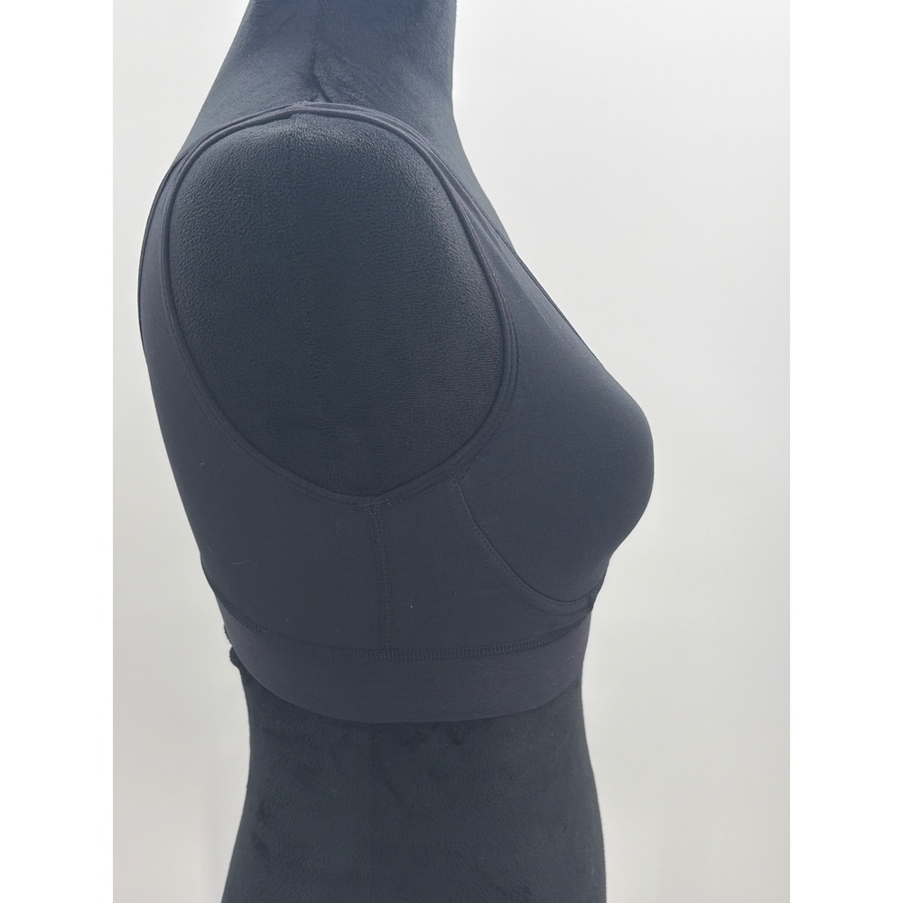 Truekind Cool Comfort Cotton Bralette Black Wireless V-Neck Size M 91400 NWT - Picture 4 of 8